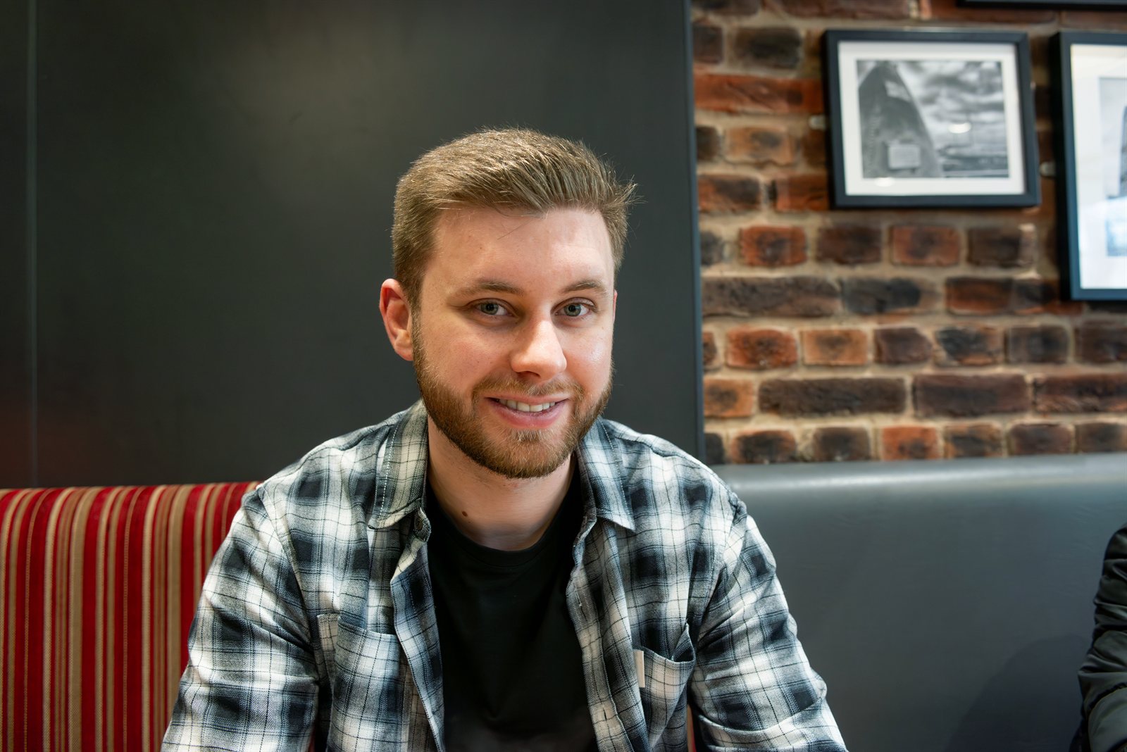 Portrait in a cafe