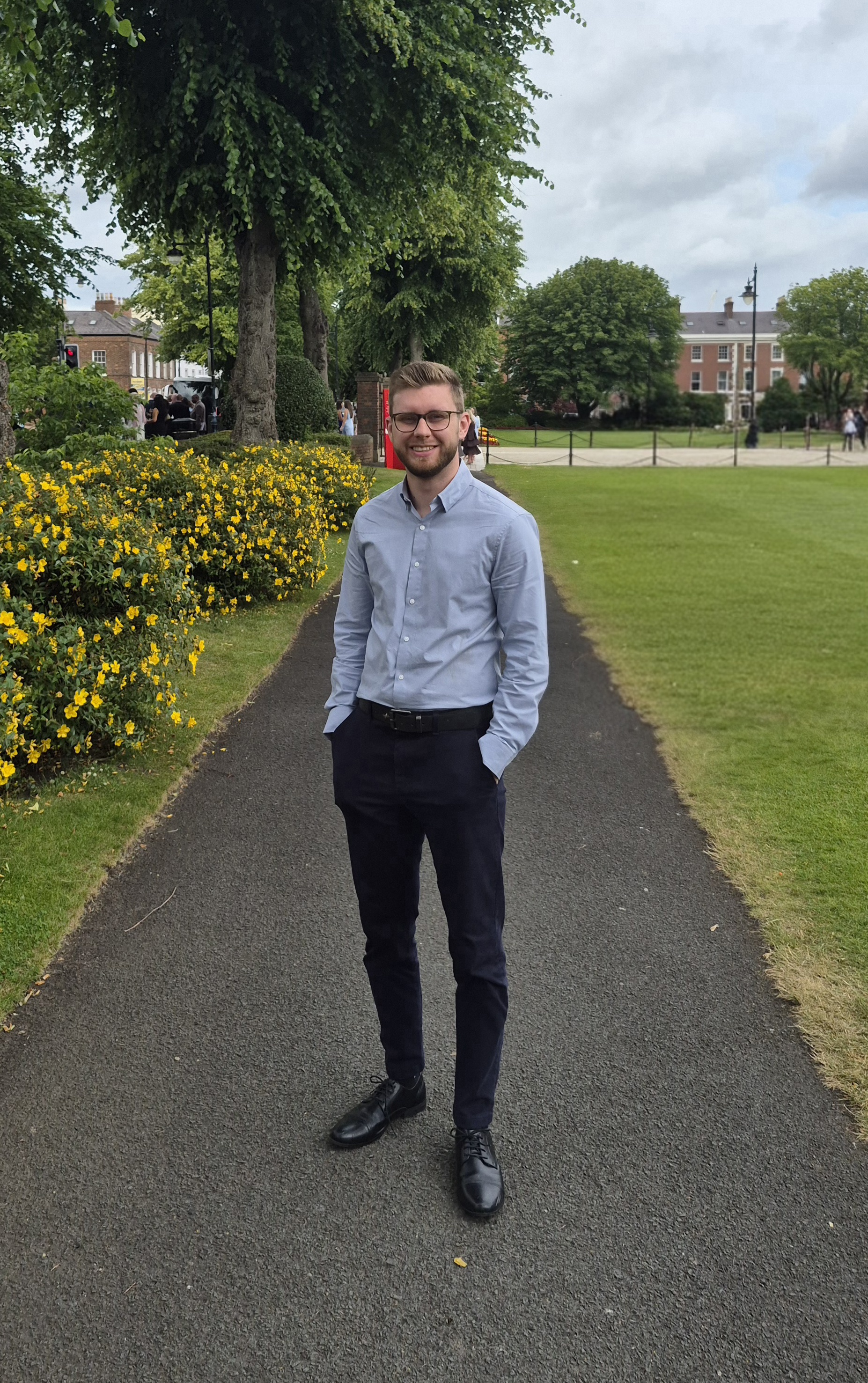 Portrait in a park